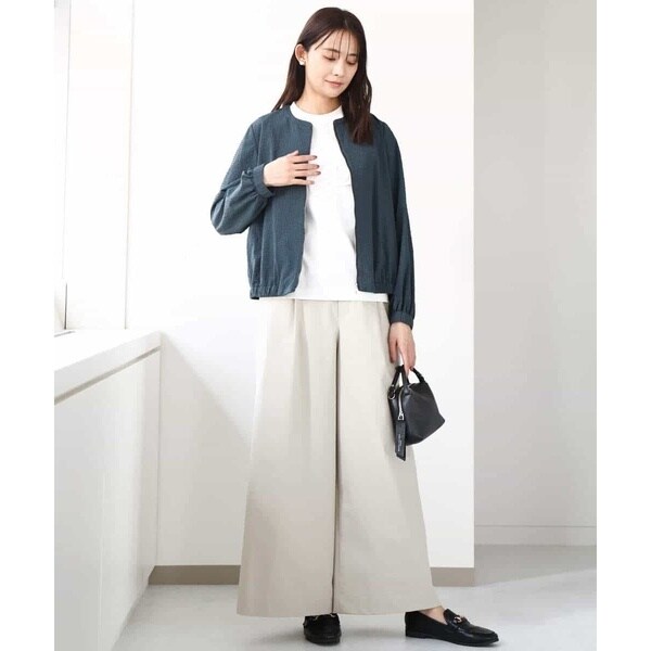 MK ミッシェルクラン（MK MICHEL KLEIN ）/ポコポコノーカラーブルゾン/洗えるの通販は