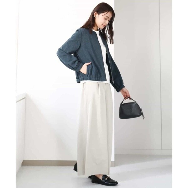 MK ミッシェルクラン（MK MICHEL KLEIN ）/ポコポコノーカラーブルゾン/洗えるの通販は