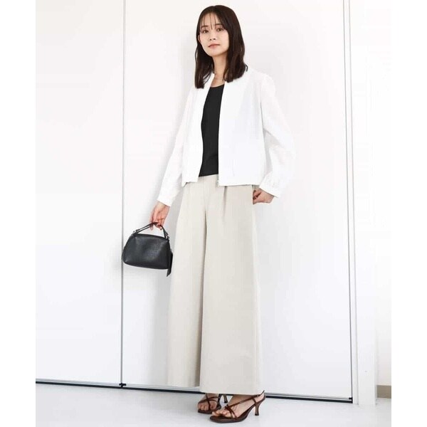 MK ミッシェルクラン（MK MICHEL KLEIN ）/ポコポコノーカラーブルゾン/洗えるの通販は