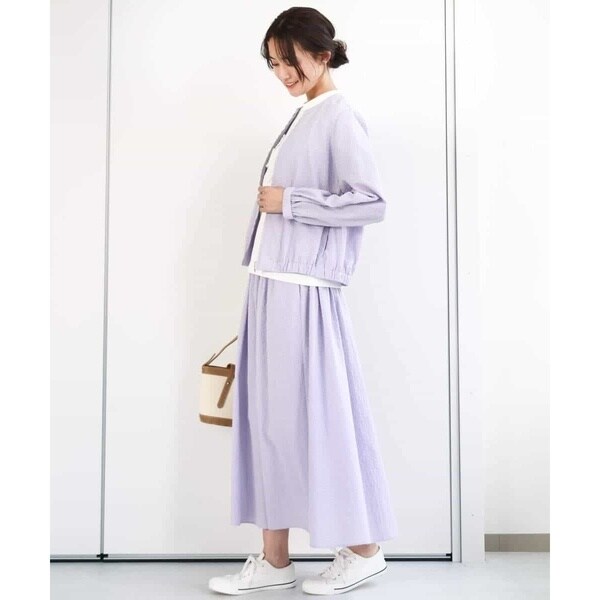 MK ミッシェルクラン（MK MICHEL KLEIN ）/ポコポコノーカラーブルゾン/洗えるの通販は