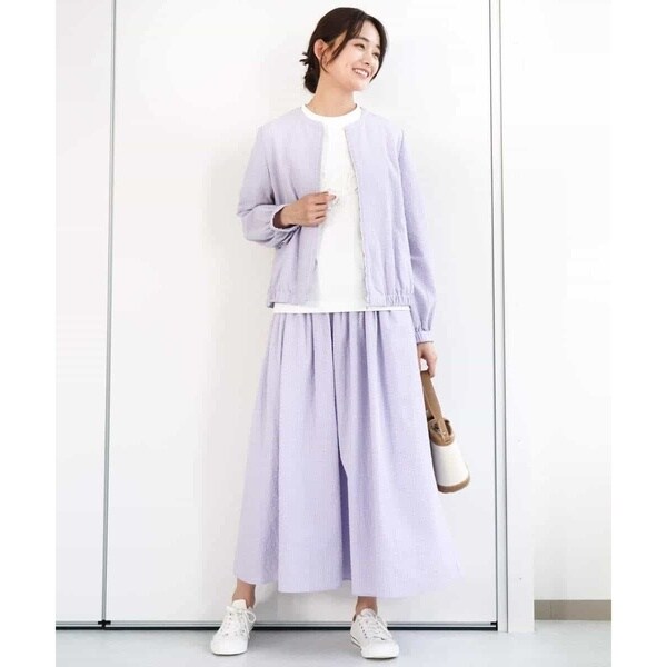 MK ミッシェルクラン（MK MICHEL KLEIN ）/ポコポコノーカラーブルゾン/洗えるの通販は