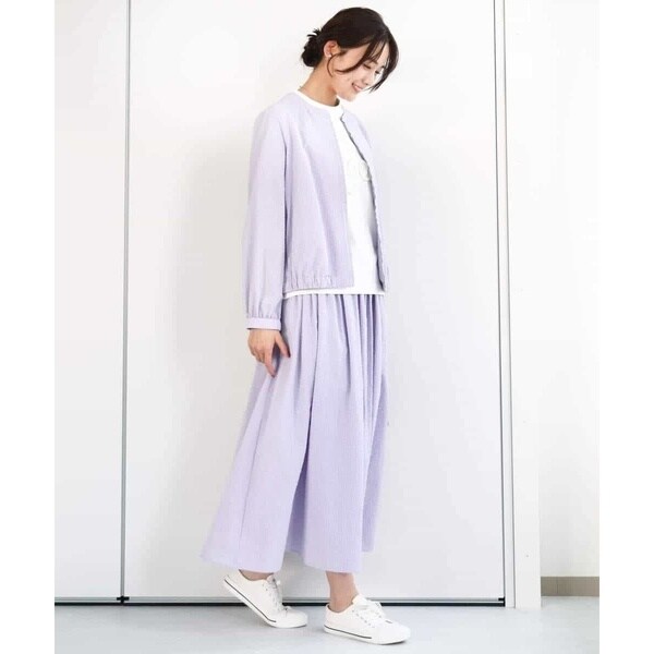 MK ミッシェルクラン（MK MICHEL KLEIN ）/ポコポコノーカラーブルゾン/洗えるの通販は