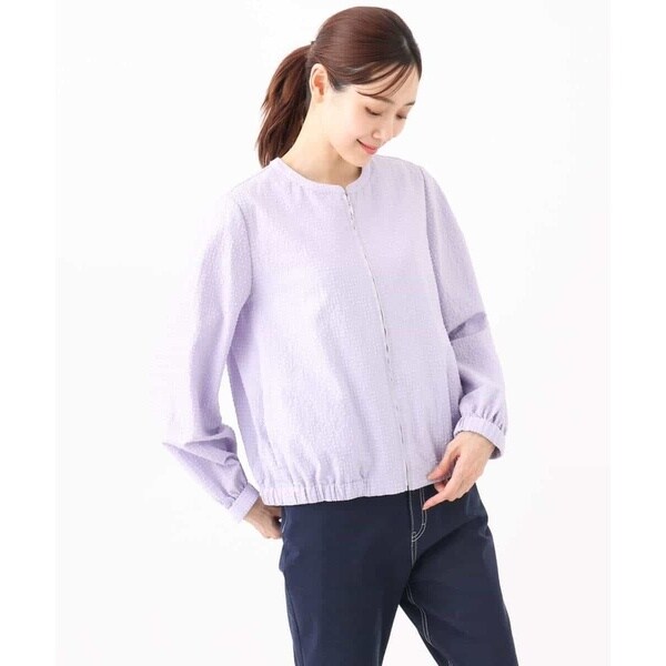 MK ミッシェルクラン（MK MICHEL KLEIN ）/ポコポコノーカラーブルゾン/洗えるの通販は