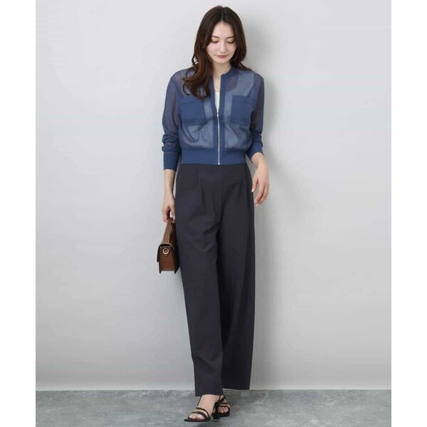 MK ミッシェルクラン（MK MICHEL KLEIN ）/シアーニットブルゾン/接触