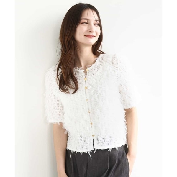 MK ミッシェルクラン（MK MICHEL  ）/釦デザインチュールトップス/前後2way/洗える