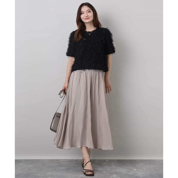 MK ミッシェルクラン（MK MICHEL KLEIN ）/釦デザインチュールトップス