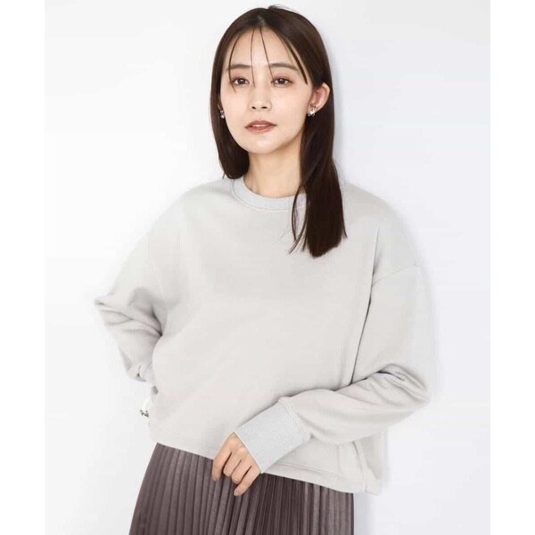 ミッシェルクラン（MICHEL ）/[小さいサイズ]ラメ裏毛プルオーバー MK ミッシェルクラン（MK MICHEL KLEIN ）/【着心地ラクチン/洗える