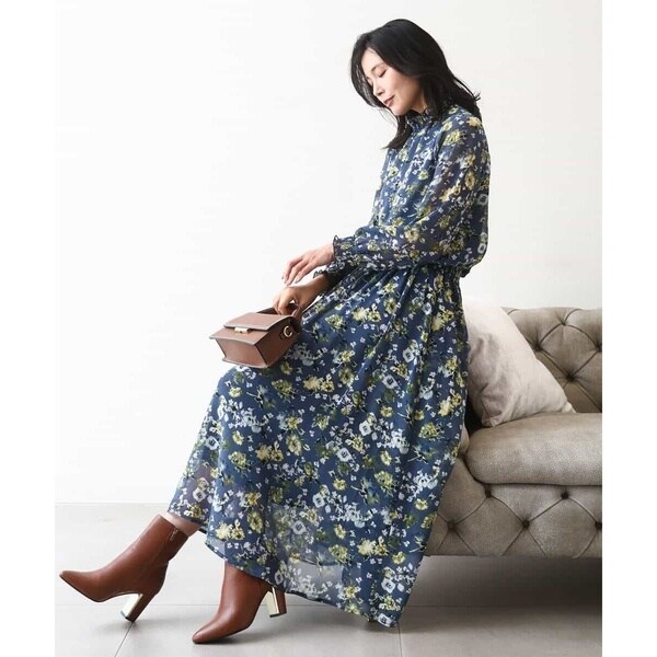 MK ミッシェルクラン（MK MICHEL KLEIN ）/クラシックフラワープリント