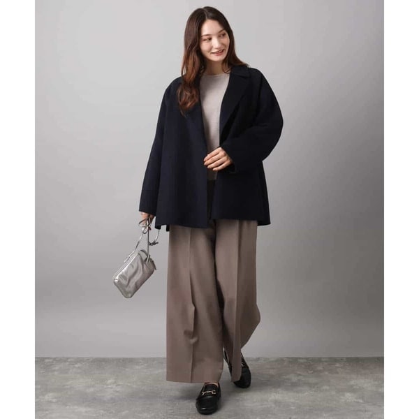 MK ミッシェルクラン（MK MICHEL  ）/【秋から冬まで本命コート】スムースリバー ミドル丈コート MK ミッシェルクラン（MK MICHEL KLEIN ）/【秋から冬まで本命コート