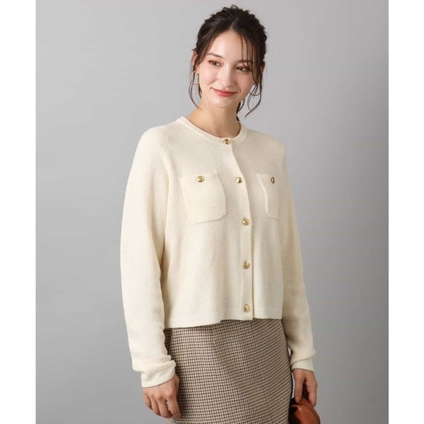 MK ミッシェルクラン（MK MICHEL  ）/【幅広いシーンで活躍/洗える】ミニブークレーカーディガン