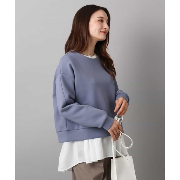 MK ミッシェルクラン（MK MICHEL  ）/【クロップド丈/洗える】クロップド丈ダンボールプルオーバー