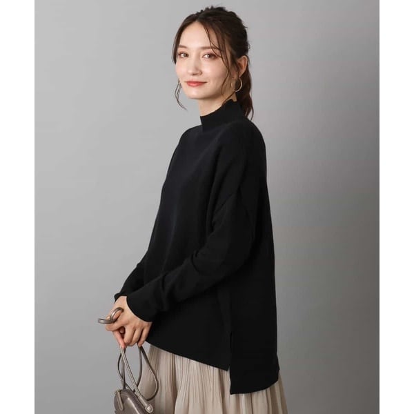 MK ミッシェルクラン（MK MICHEL  ）/【ツインセット】ハイネックジレ×クルーネックニット