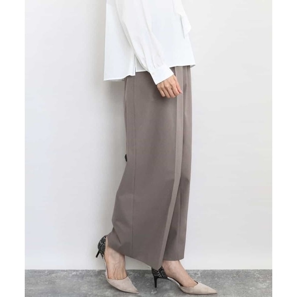 MK ミッシェルクラン（MK MICHEL  ）/【こなれSETUP/洗える】ストレートワイドシルエットパンツ（無地・チェック）