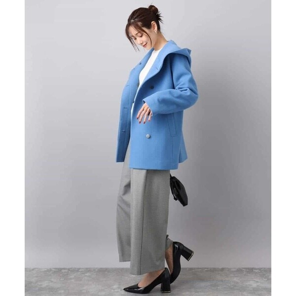 MK ミッシェルクラン（MK MICHEL KLEIN ）/[超軽量]エアリアルウール ミドル丈フーデットコート_12