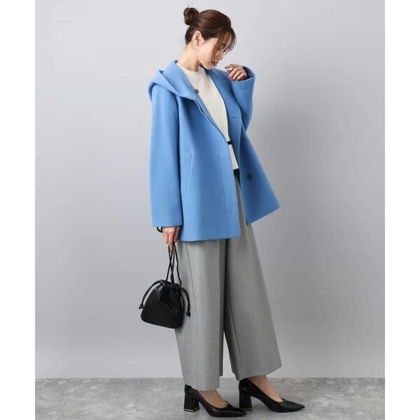 MK ミッシェルクラン（MK MICHEL KLEIN ）/[超軽量]エアリアルウール ミドル丈フーデットコート_13