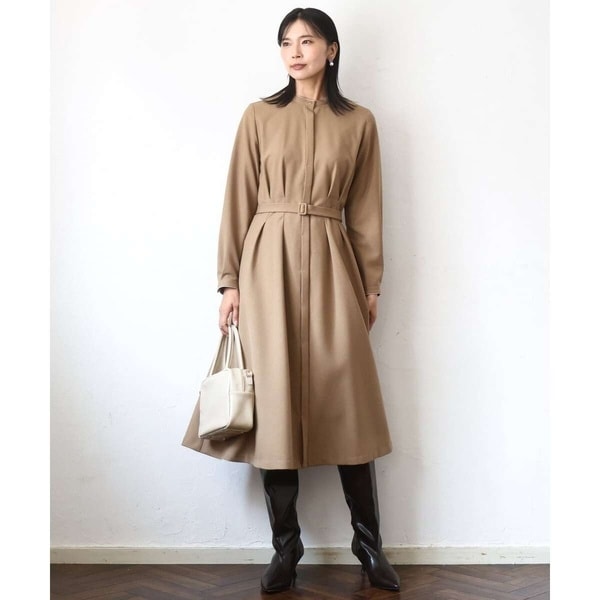 MK ミッシェルクラン（MK MICHEL  ）/【幅広いシーンで着用可/洗える】ウエストタックデザインワンピース