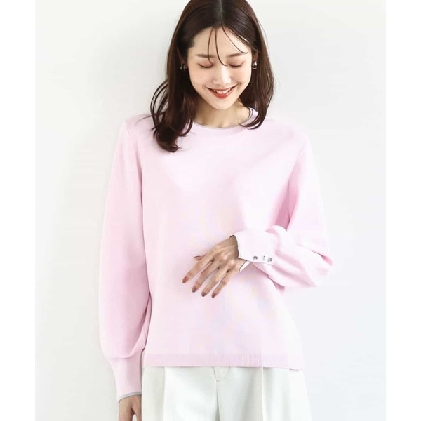 MK ミッシェルクラン（MK MICHEL  ）/配色デザインニット/洗える