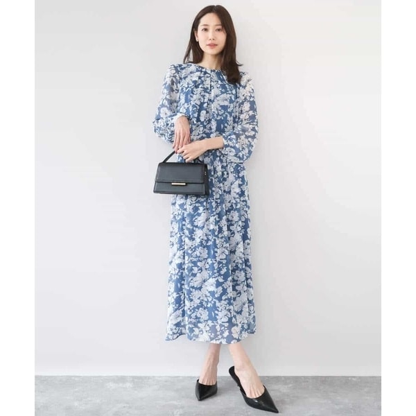 MK ミッシェルクラン（MK MICHEL KLEIN ）/[洗える]花柄シフォンスカート_7