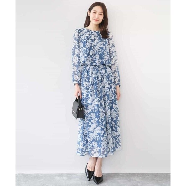 MK ミッシェルクラン（MK MICHEL KLEIN ）/[洗える]花柄シフォンスカート_8