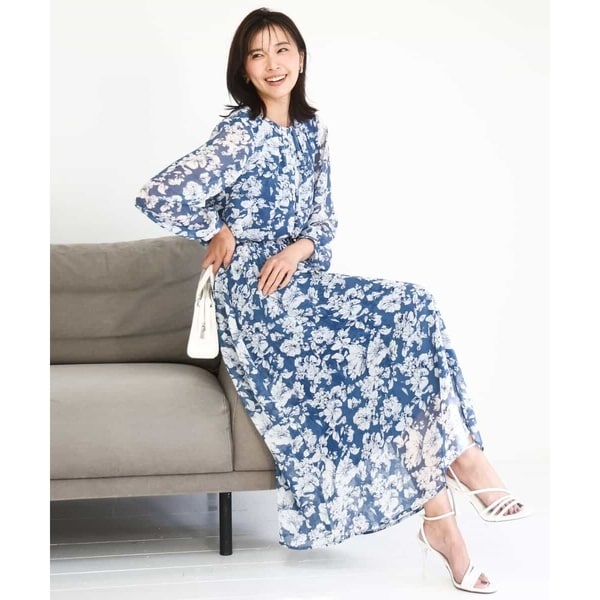 MK ミッシェルクラン（MK MICHEL KLEIN ）/[洗える]花柄シフォンスカート_16