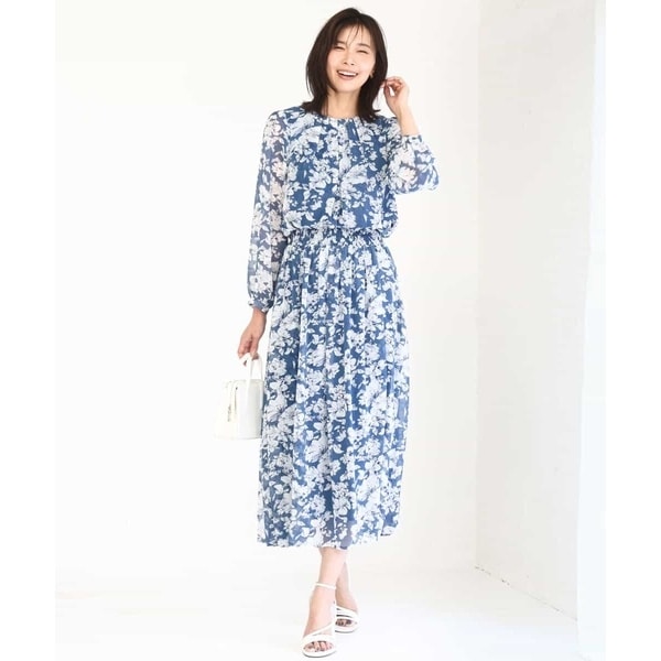 MK ミッシェルクラン（MK MICHEL KLEIN ）/[洗える]花柄シフォンスカート_17