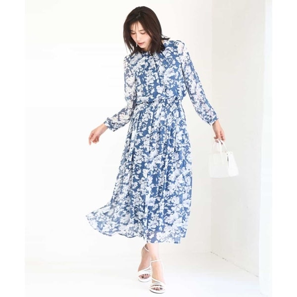 MK ミッシェルクラン（MK MICHEL KLEIN ）/[洗える]花柄シフォンスカート_19