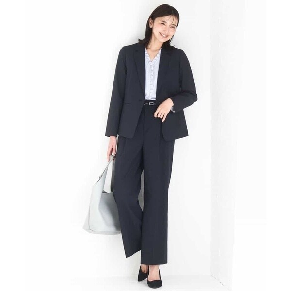 MK ミッシェルクラン（MK MICHEL KLEIN ）/[洗える]Vネックミニフリルブラウス_10