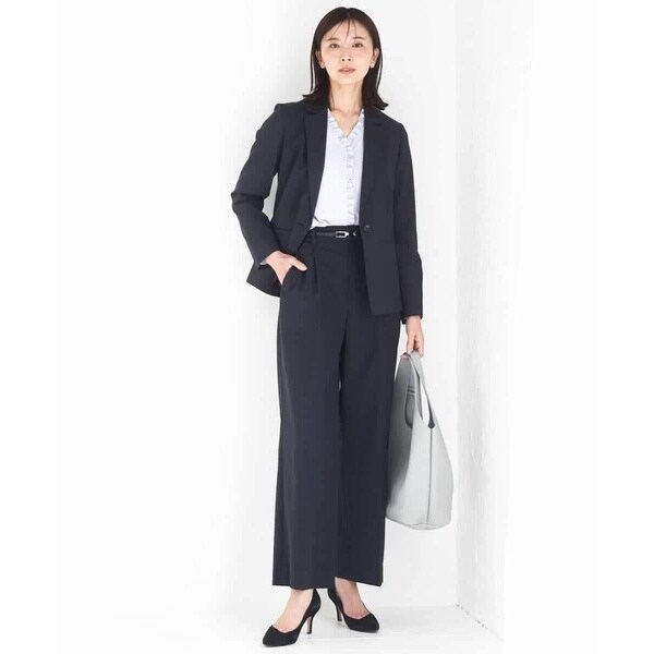 MK ミッシェルクラン（MK MICHEL KLEIN ）/[洗える]Vネックミニフリルブラウス_11