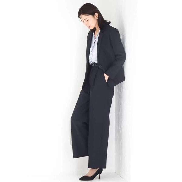 MK ミッシェルクラン（MK MICHEL KLEIN ）/[洗える]Vネックミニフリルブラウス_12