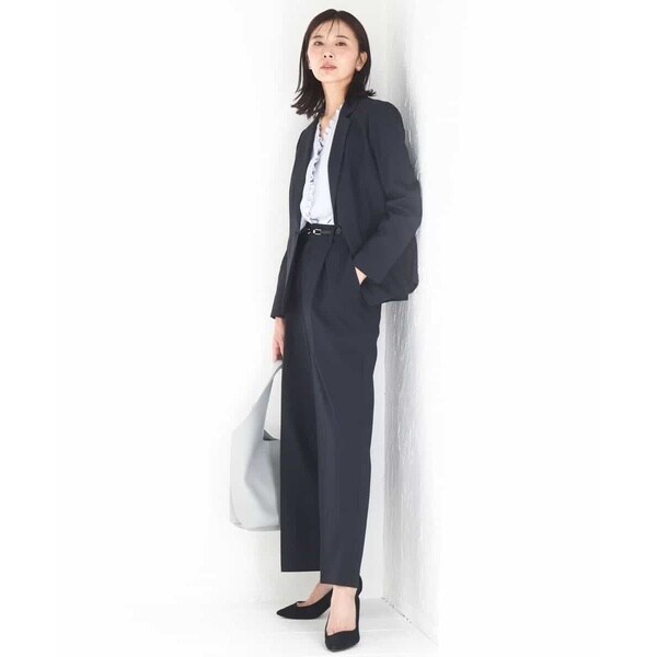 MK ミッシェルクラン（MK MICHEL KLEIN ）/[洗える]Vネックミニフリルブラウス_13