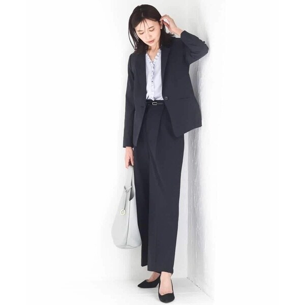 MK ミッシェルクラン（MK MICHEL KLEIN ）/[洗える]Vネックミニフリルブラウス_14