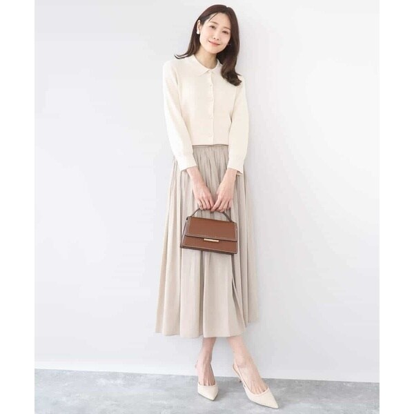 MK ミッシェルクラン（MK MICHEL KLEIN ）/[瞬美シリーズ/UVカット/洗える]サテンプリーツスカート_13