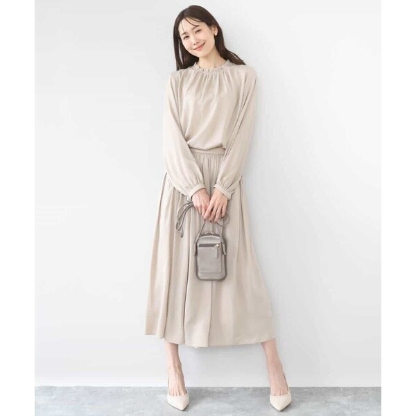 MK ミッシェルクラン（MK MICHEL KLEIN ）/[瞬美シリーズ/UVカット/洗える]サテンプリーツスカート_16