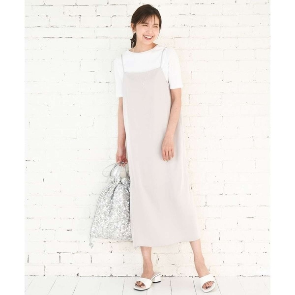 MK ミッシェルクラン（MK MICHEL KLEIN ）/[洗える]サテンキャミワンピース