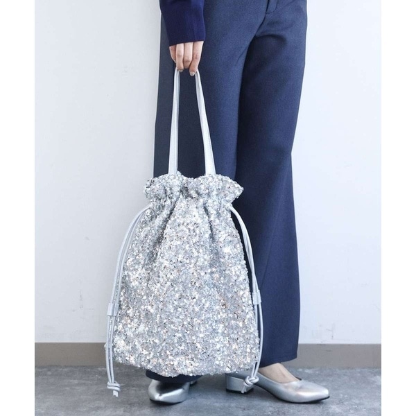 MK ミッシェルクラン（MK MICHEL KLEIN ）/スパンコール2WAYトートバッグ