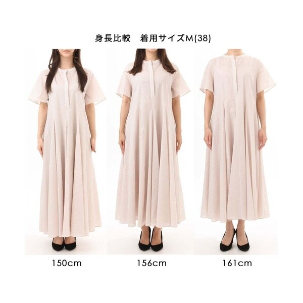 MK ミッシェルクラン（MK MICHEL KLEIN ）/[洗える]サッカー調ウエスト切り替えワンピース_2