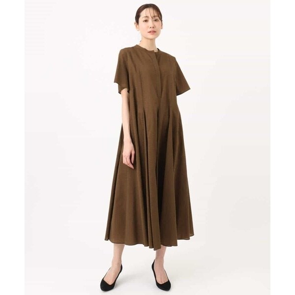 MK ミッシェルクラン（MK MICHEL KLEIN ）/[洗える]サッカー調ウエスト切り替えワンピース_13