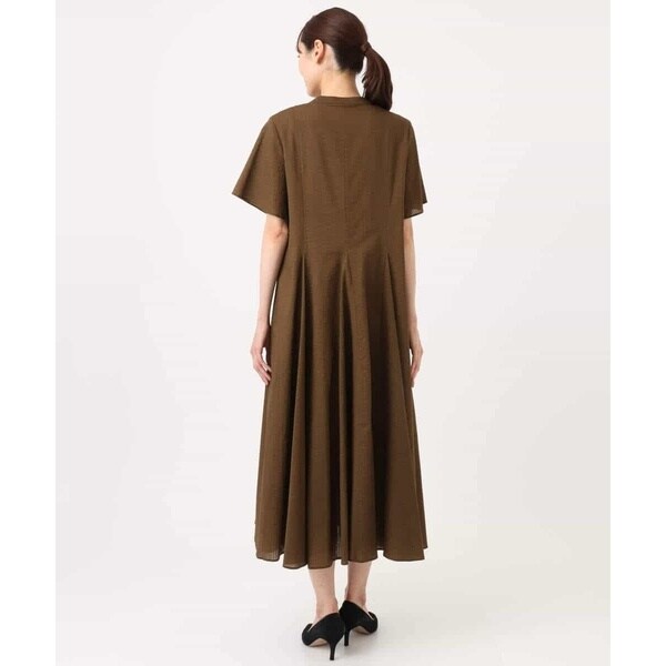 MK ミッシェルクラン（MK MICHEL KLEIN ）/[洗える]サッカー調ウエスト切り替えワンピース_15
