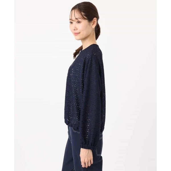MK ミッシェルクラン（MK MICHEL KLEIN ）/[洗える]花柄ラッセルレースジップアップブルゾン_11