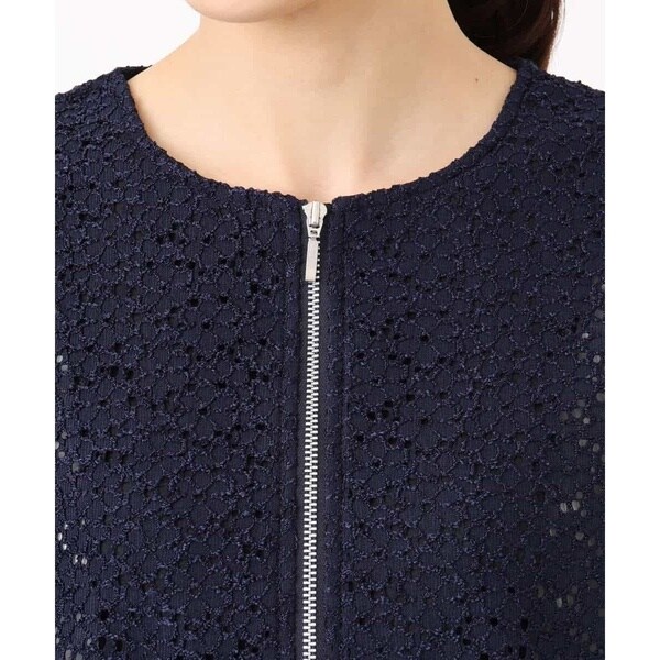 MK ミッシェルクラン（MK MICHEL KLEIN ）/[洗える]花柄ラッセルレースジップアップブルゾン_13