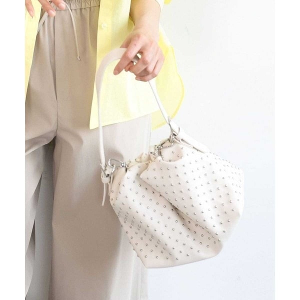 MK ミッシェルクラン（MK MICHEL KLEIN ）/スタッズデザイン巾着風2wayバッグ_1