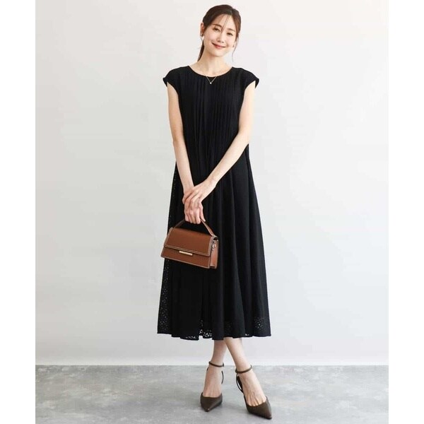 MK ミッシェルクラン（MK MICHEL KLEIN ）/[洗える]幾何柄レースAラインワンピース_10