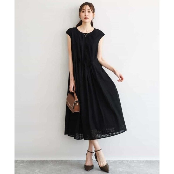MK ミッシェルクラン（MK MICHEL KLEIN ）/[洗える]幾何柄レースAラインワンピース_13