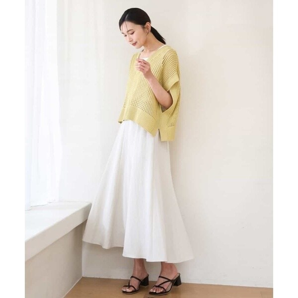MK ミッシェルクラン（MK MICHEL KLEIN ）/[洗える]メッシュ編みニットベスト×タンクトップ ツインセット_19
