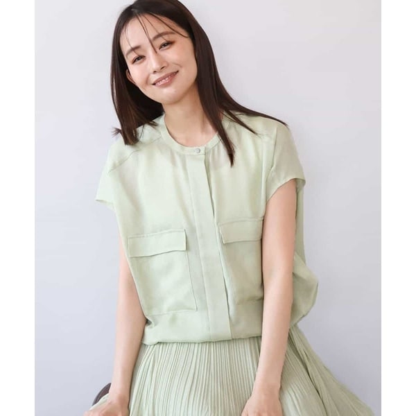 MK ミッシェルクラン（MK MICHEL KLEIN ）/[洗える]カラミ織シアーブルゾン