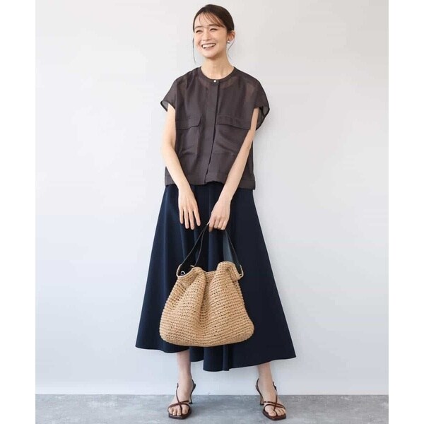 MK ミッシェルクラン（MK MICHEL KLEIN ）/[洗える]カラミ織シアーブルゾン_7