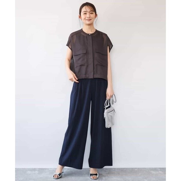 MK ミッシェルクラン（MK MICHEL KLEIN ）/[洗える]カラミ織シアーブルゾン_10