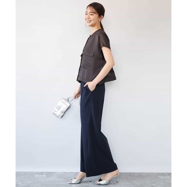 MK ミッシェルクラン（MK MICHEL KLEIN ）/[洗える]カラミ織シアーブルゾン_11