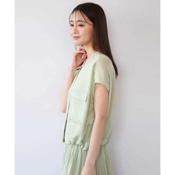 MK ミッシェルクラン（MK MICHEL KLEIN ）/[洗える]カラミ織シアーブルゾン_13