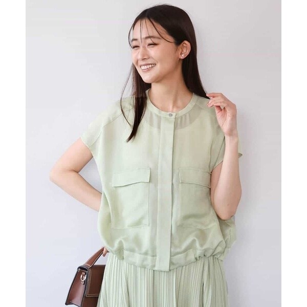 MK ミッシェルクラン（MK MICHEL KLEIN ）/[洗える]カラミ織シアーブルゾン_15